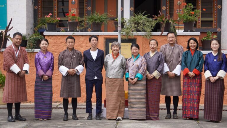 A meeting between the Japan International Cooperation Agency (JICA), Royal Civil Service Commission (RCSC), and Paro College of Education (PCE)